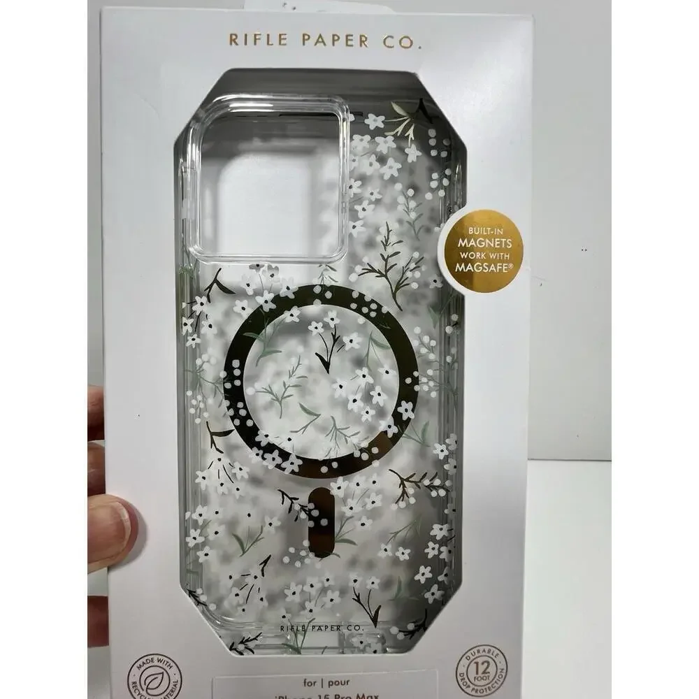 Rifle Paper Co. Case For MagSafe For iPhone 15 Pro Max- Petite Fleurs